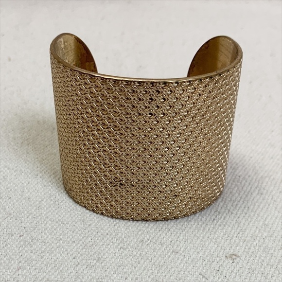 Lacoste Wide Gold tone Cuff bracelet - Picture 1 of 8